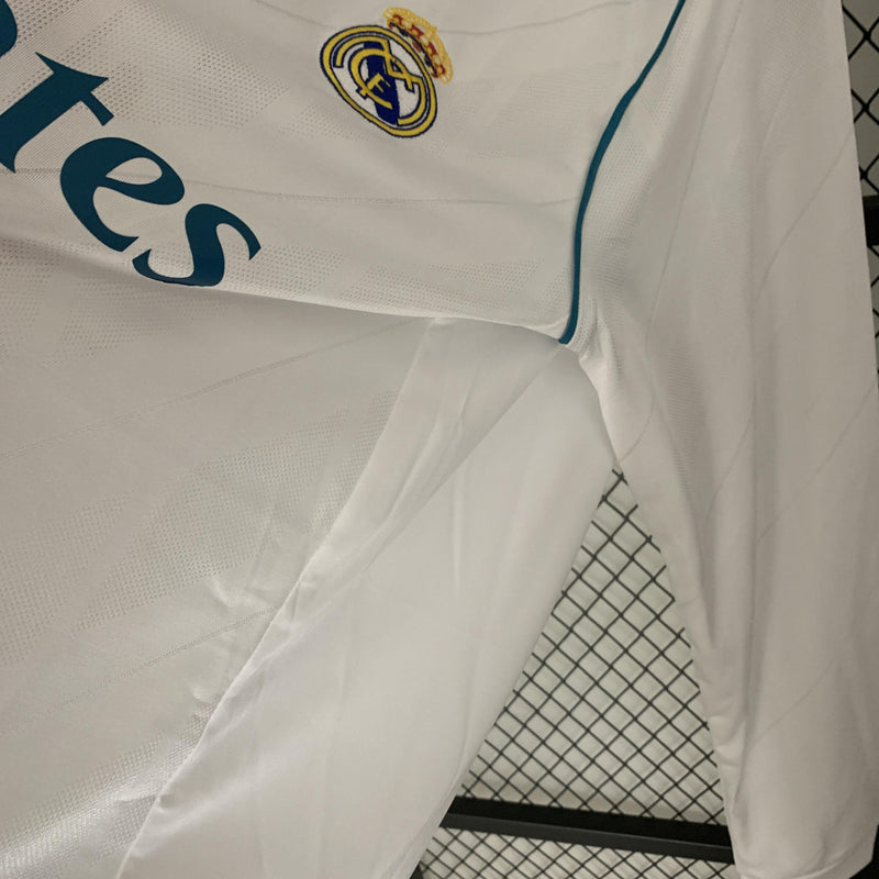 Camisa Real Madrid 17/18 Retro. Manga Longa