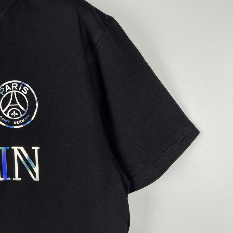 Camisa Psg x Balmain 2024 Preta -