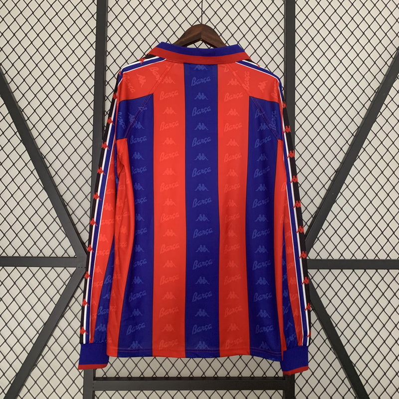 Camisa Barcelona home 96/97- Versão Retro Manga longa