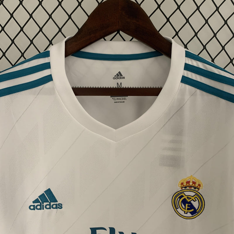 Camisa Real Madrid 17/18 Retro. Manga Longa