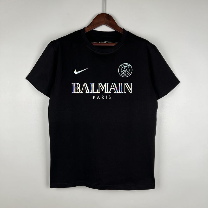 Camisa Psg x Balmain 2024 Preta -