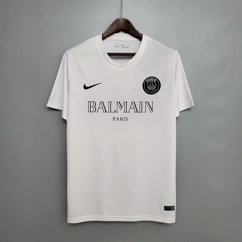 Camisa Psg x Balmain 2024 Branca