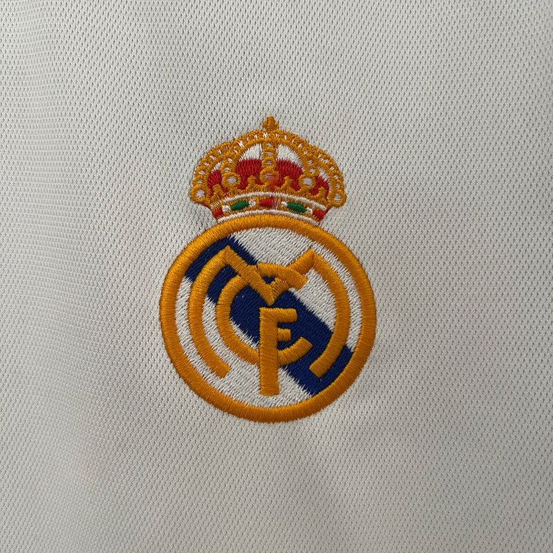 Camisa Real Madrid Retrô Manga Longa 00/01