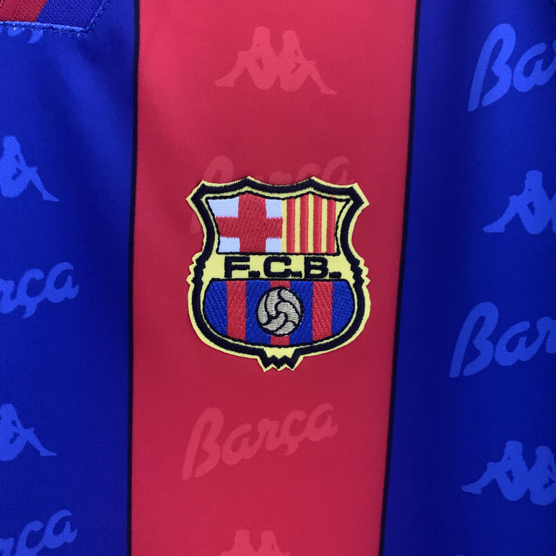 Camisa Barcelona home 96/97- Versão Retro Manga longa