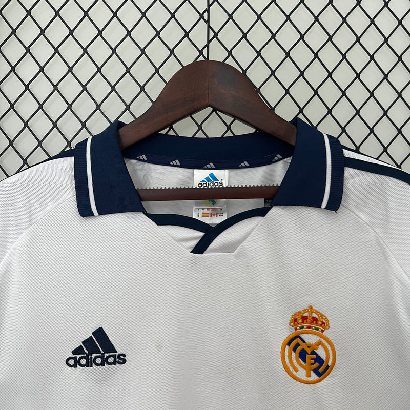 Camisa Real Madrid Retrô Manga Longa 00/01