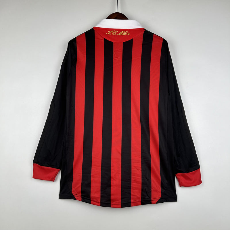 Camisa Ac Milan 09/10 Retro Manga Longa