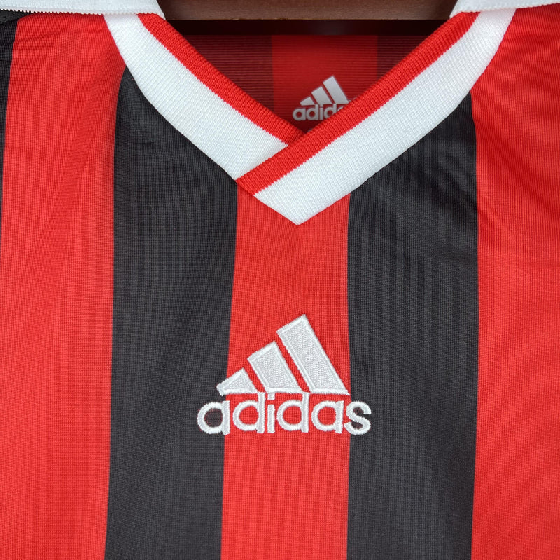 Camisa Ac Milan 09/10 Retro Manga Longa