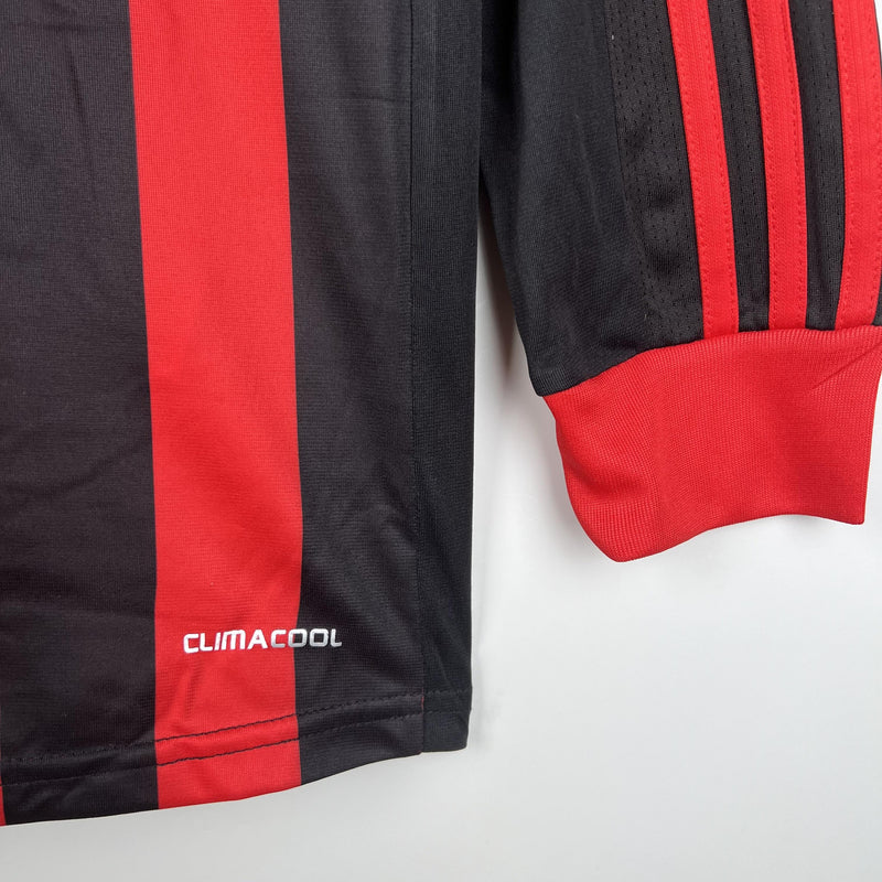 Camisa Ac Milan 09/10 Retro Manga Longa