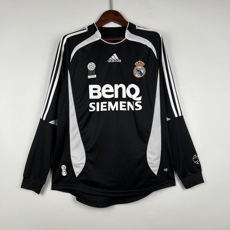 Camisa Real Madrid Retrô Manga Longa 06/07