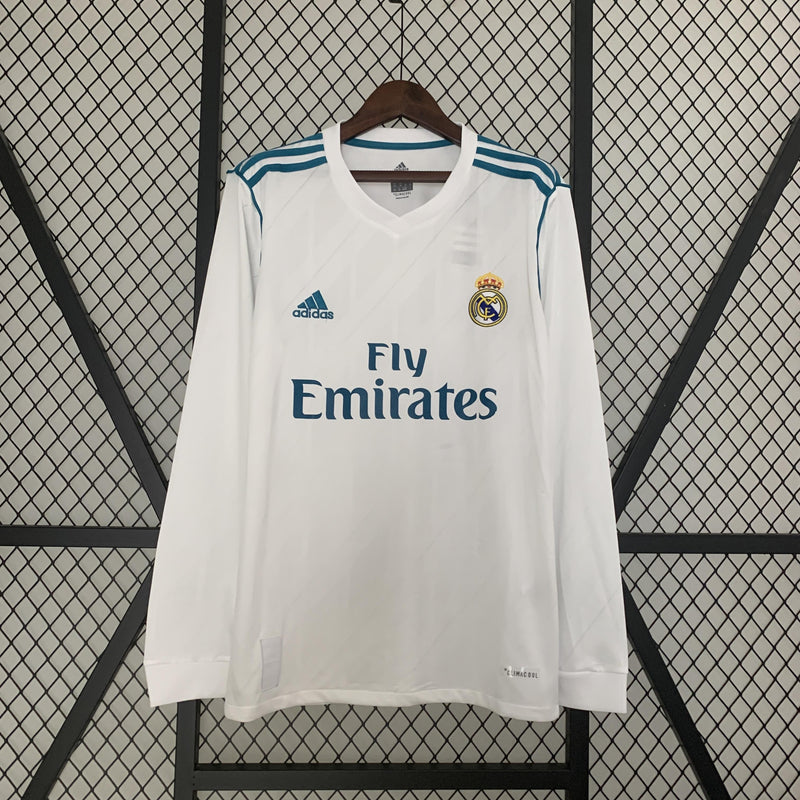 Camisa Real Madrid 17/18 Retro. Manga Longa