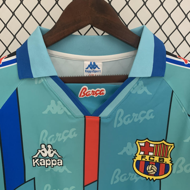 Camisa Barcelona Away 96/97- Versão Retro Manga longa