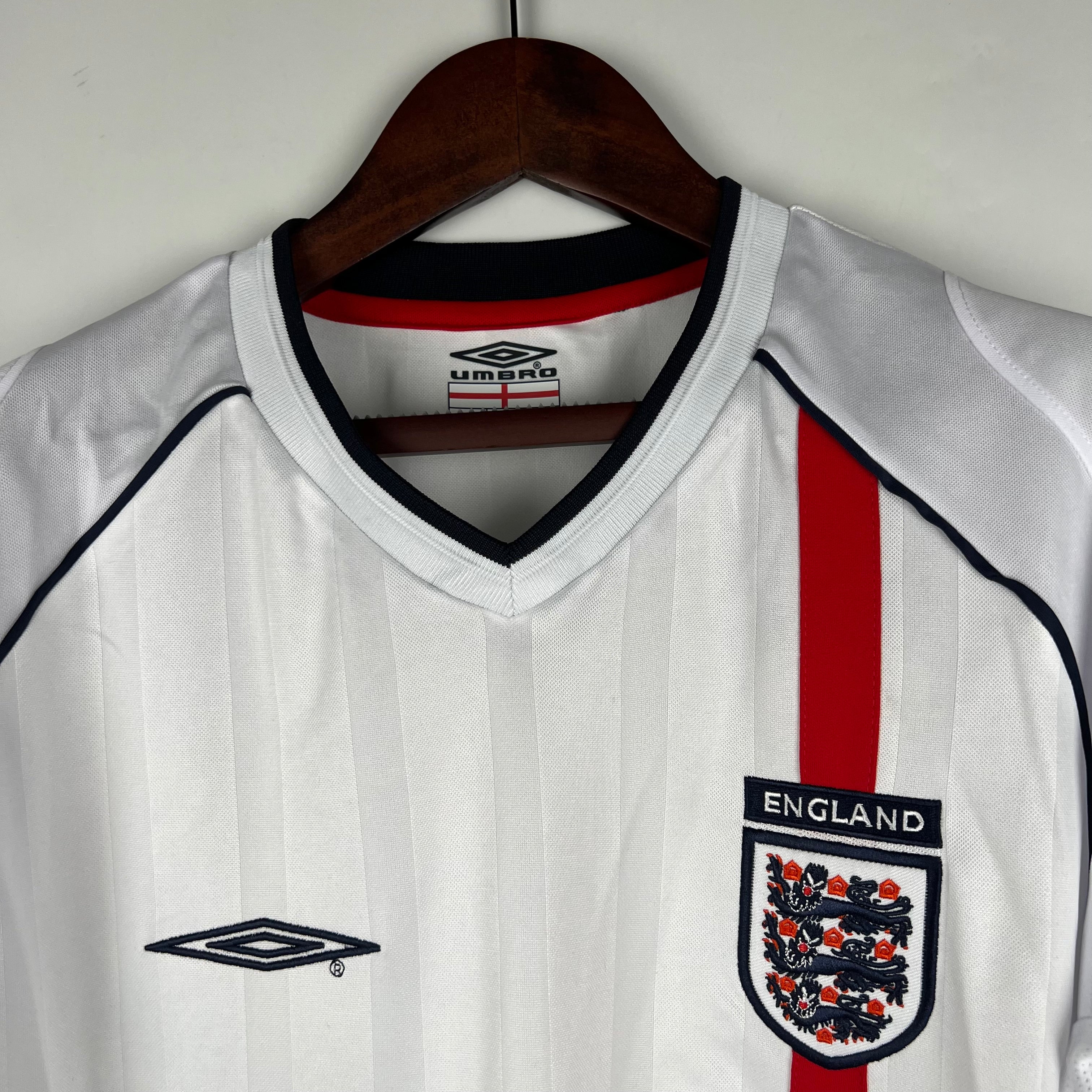 Inglaterra manga longa Home 2002