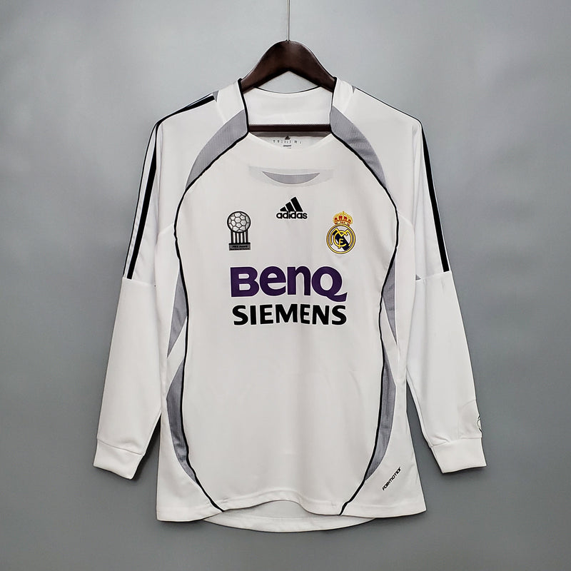 Camisa Real Madrid manga longa Home 06/07