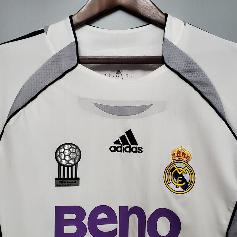 Camisa Real Madrid manga longa Home 06/07