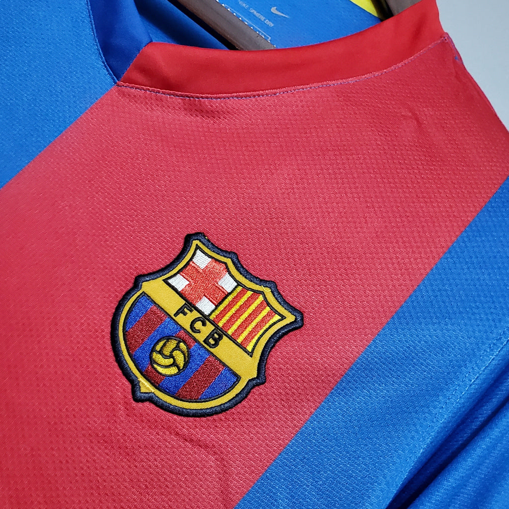 Camisa Barcelona Titular 06/07 - Versão Retro Manga Longa